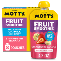 Mott's Non-Dairy Strawberry Banana Fruit Smoothie - 8 ct