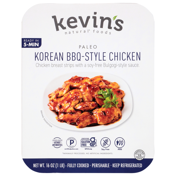Kevin's Natural Foods Paleo Korean BBQ-Style Chicken Refrigerated