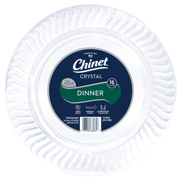 Chinet Crystal Dinner Plates 10 Inch