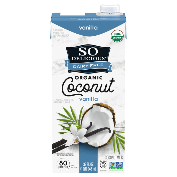 So Delicious Organic Dairy Free Vanilla Coconutmilk Non-Refrigerated