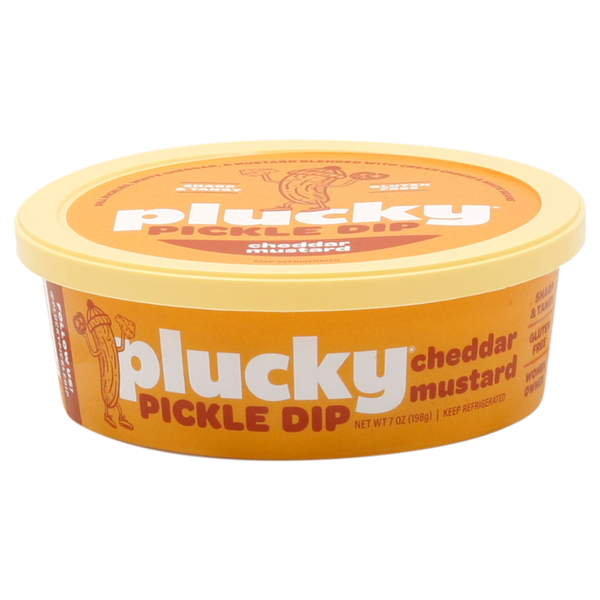 Plucky Gluten Free Cheddar + Mustard Pickle Dip