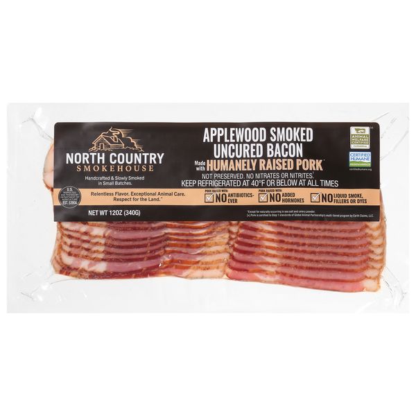 North Country Smokehouse Applewood Smoked Uncured Bacon Sliced