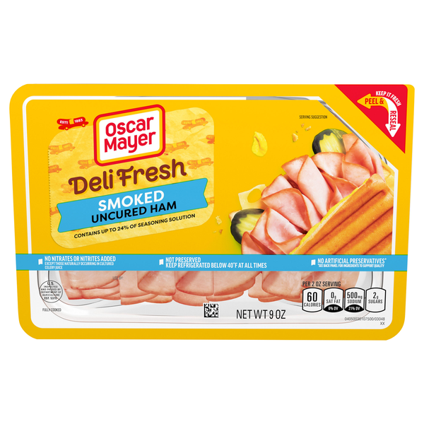 Oscar Mayer Deli Fresh Smoked Uncured Ham Sliced
