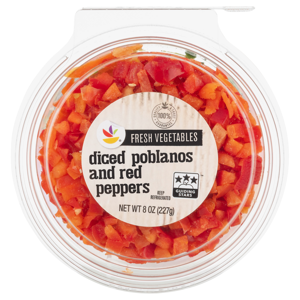 Giant Diced Poblanos & Red Peppers