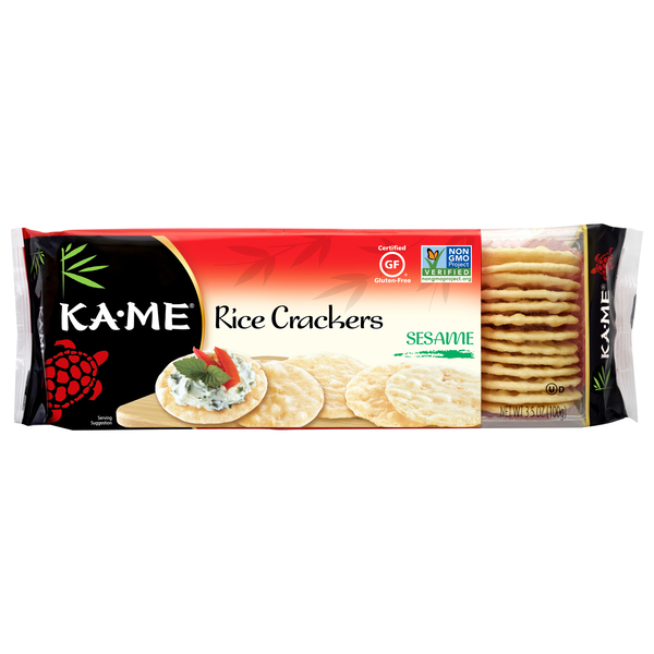 KA-ME Gluten Free Sesame Rice Crackers