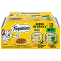 Temptations Bites in Gravy Variety Pack Adult Wet Cat Food - 12 ct