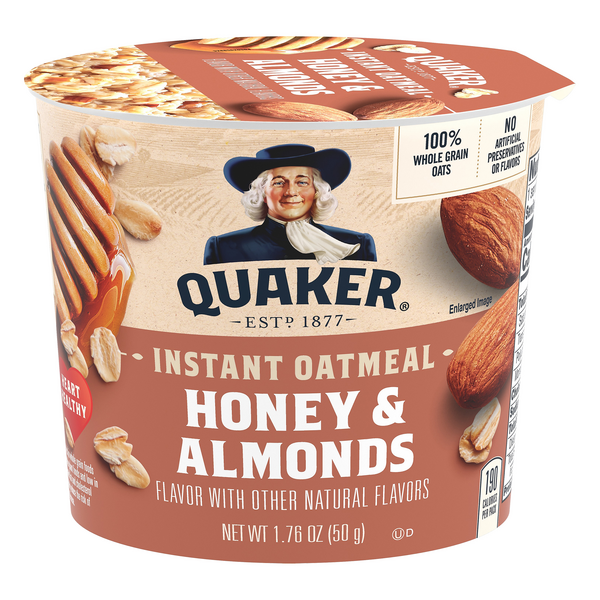 Save on Quaker Instant Oatmeal Honey & Almonds Order Online Delivery