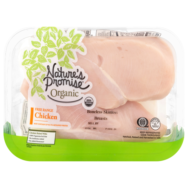 Nature's Promise Organic Boneless Skinless Chicken Breasts Fresh