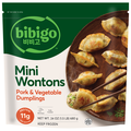 Bibigo Pork & Vegetable Mini Wontons Dumplings Frozen