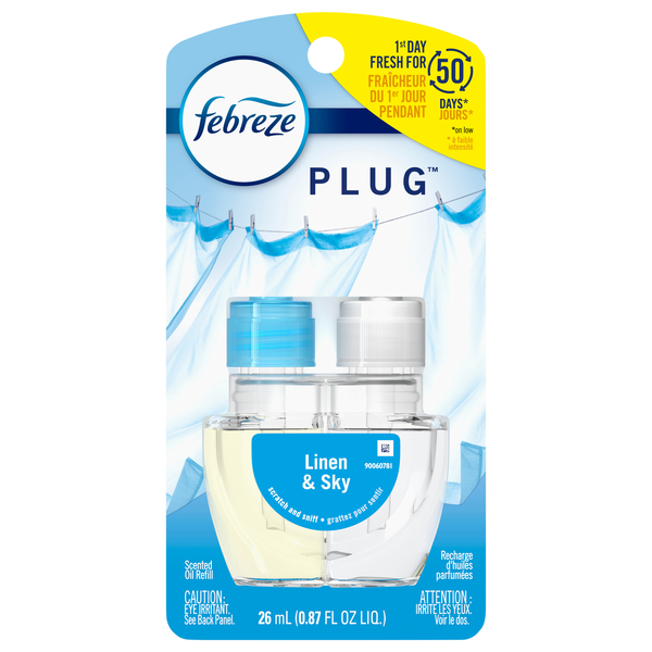 Febreze PLUG Linen & Sky Scented Oil Refill
