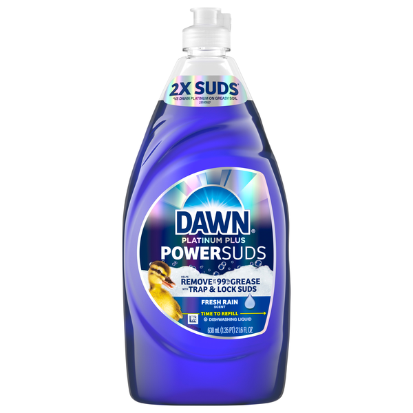 Dawn Platinum Plus PowerSuds Dishwashing Liquid