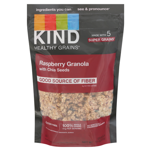Save on KIND Healthy Grains Granola Raspberry with Chia Seeds Order