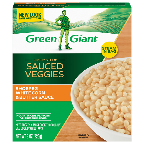 Green Giant Simply Steam Lightly Sauced Shoepeg White Corn & Butter Frozen