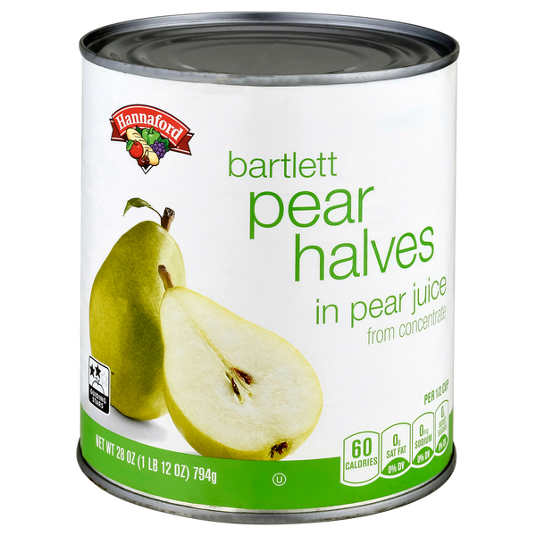 Hannaford Bartlett Pear Halves in Juice