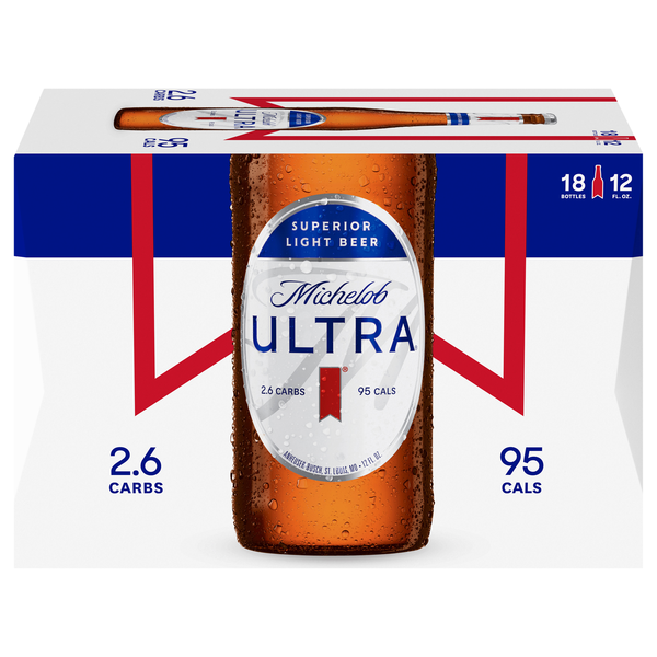 Michelob Ultra Superior Light Beer - 18 pk