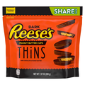 Reese's Thins Dark Chocolate Peanut Butter Cups Candy Share Pack
