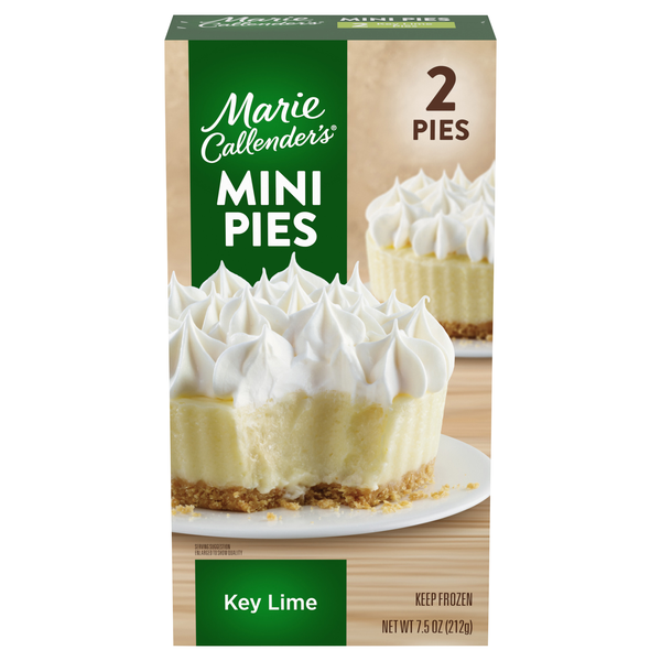 Marie Callender's Key Lime Mini Pies - 2 ct Frozen