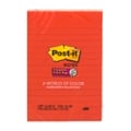 3M Post-it Super Sticky Notes Assorted Colors 4 X 6 Inch - 45 Sheets/Pad