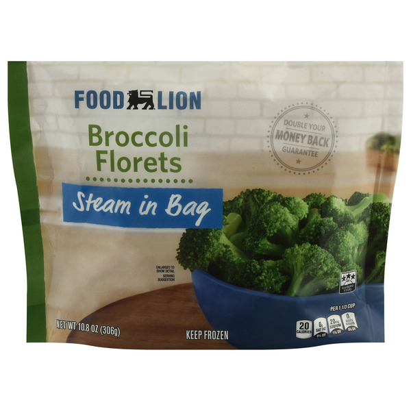 Food Lion Steam in Bag Broccoli Florets Frozen