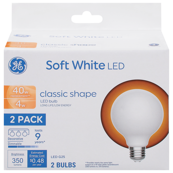 Save on GE LED Decorative Bulbs Soft White 40W Replacement Classic