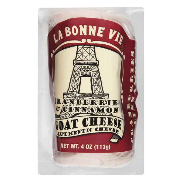 La Bonne Vie Cranberry & Cinnamon Goat Cheese Log