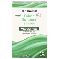 Food Lion Fabric Softener Dryer Sheets Mountain Fresh