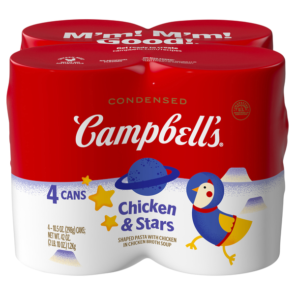 Campbell's Condensed Chicken & Stars Soup - 4 ct