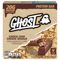 Ghost Choco Chip Cookie Dough 20g Protein Bar - 4 ct