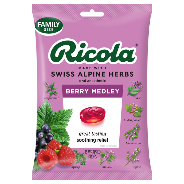 Ricola Berry Medley Cough Drops Family Size