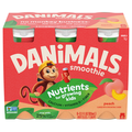 Danimals 25% Less Sugar Peach Smoothie Drink - 6 pk