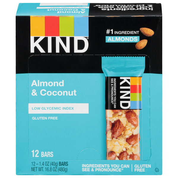 Save on KIND Fruit & Nut Bars Almond & Coconut Gluten Free 12 ct