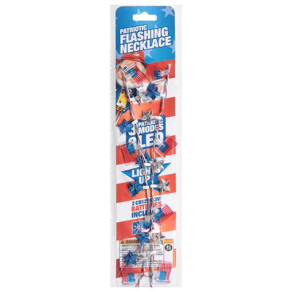 Magic Seasons Patriotic Flashing Necklace