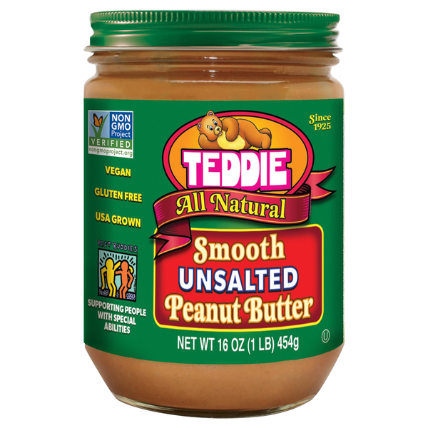 Teddie All Natural Unsalted Smooth Peanut Butter