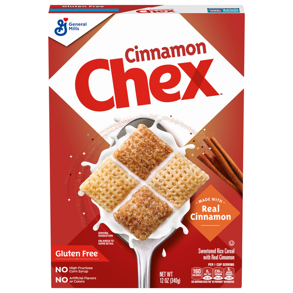 Chex Gluten Free Cinnamon Sweetened Rice Cereal