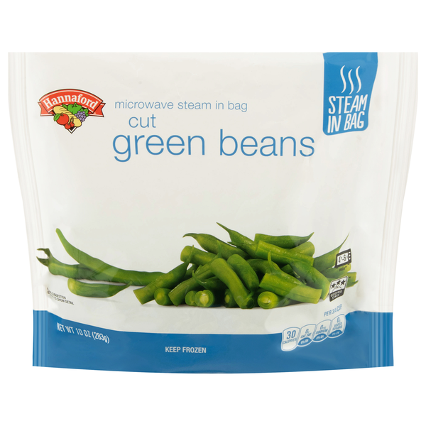 Hannaford Steam in Bag Cut Green Beans Frozen