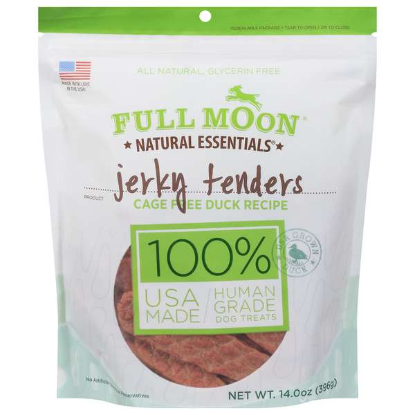 Full Moon Natural Duck Recipe Jerky Tenders Dog Treats