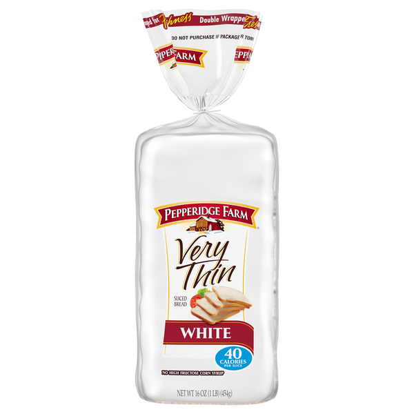 Pepperidge Farm 40 Calories Very Thin White Bread Sliced