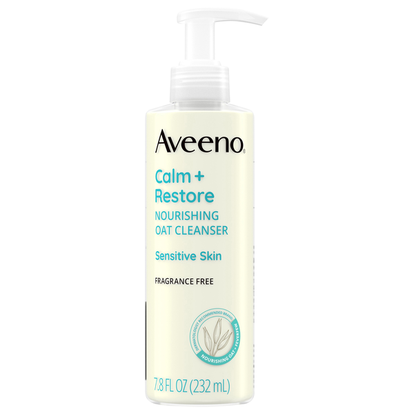 Aveeno Calm + Restore Nourishing Oat Cleanser Fragrance Free