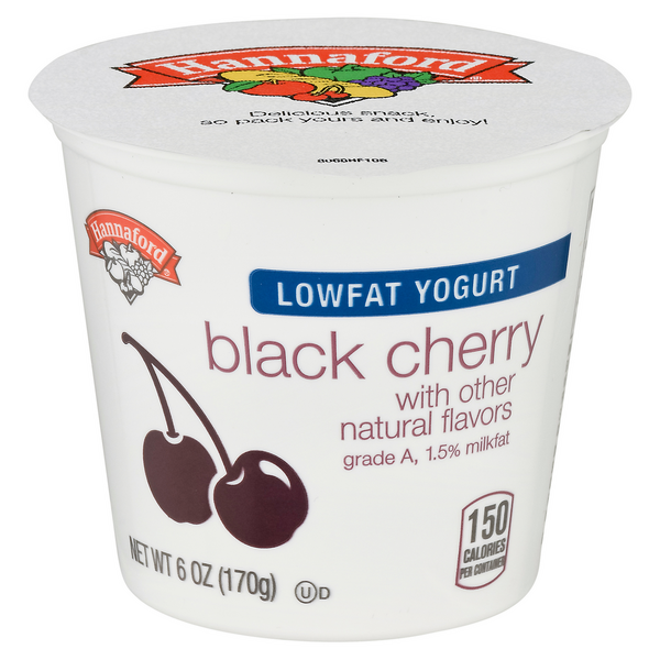 Hannaford Low Fat Black Cherry Yogurt Cup