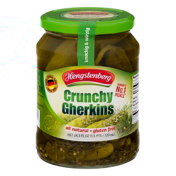 Hengstenberg German Crunchy Gherkin Pickles
