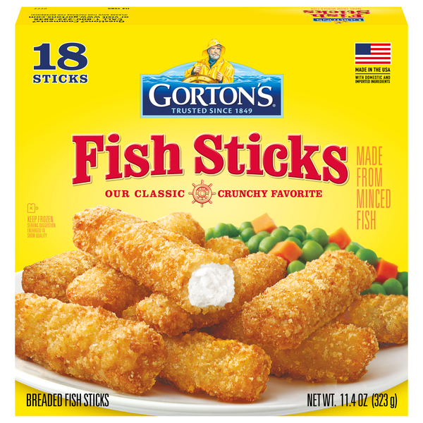 Gorton's Classic Breaded Fish Sticks - 18 ct Frozen