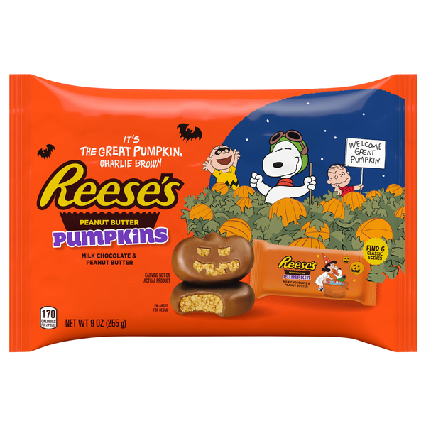 Reese's Snoopy & Friends Peanut Butter Pumpkins Halloween Candy
