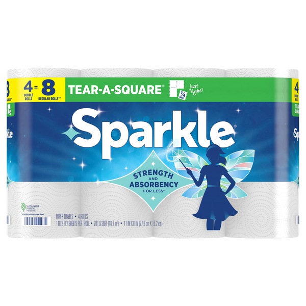 Sparkle Pick-A-Size 2-Ply Paper Towels - 4 ct