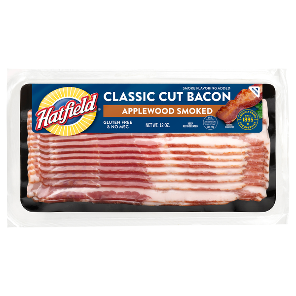 Hatfield Applewood Smoked Classic Cut Bacon Sliced