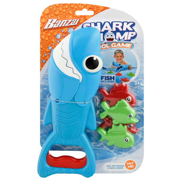 Banzai Shark Champ Pool Game Ages 3+