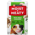 Purina Moist & Meaty Real Chicken Adult Soft Dog Food - 12 ct