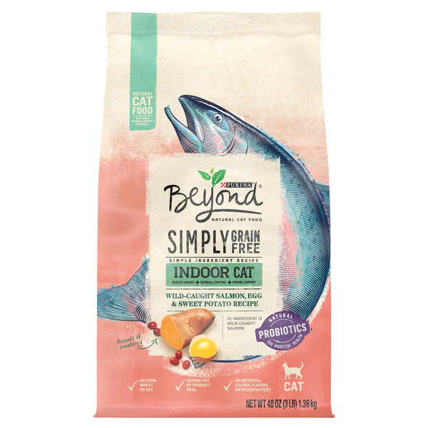Save on Beyond Simply Grain Free Indoor Dry Cat Food Salmon Egg & Sweet