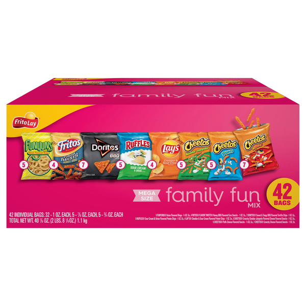 Frito-Lay Snacks Family Fun Variety Pack - 42 ct
