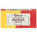 Roland Flat Anchovies Fillets in Olive Oil Salt Added