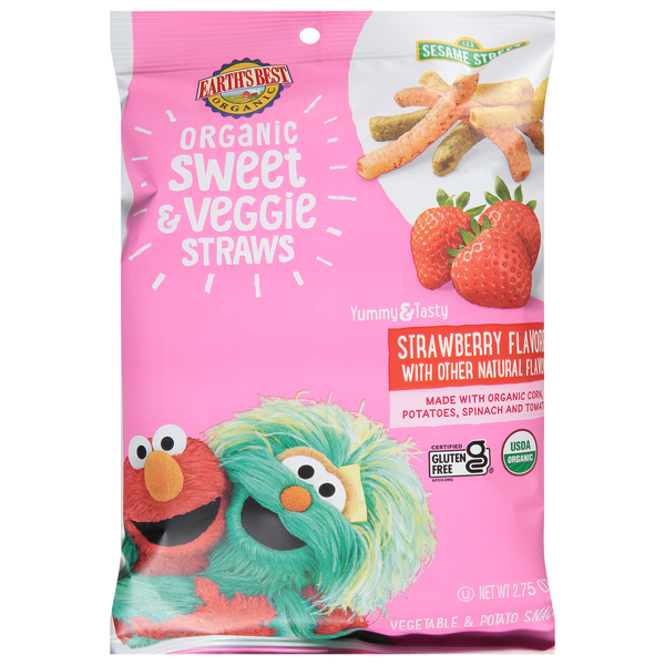 Earth's Best Organic Gluten Free Strawberry Sweet & Veggie Straws
